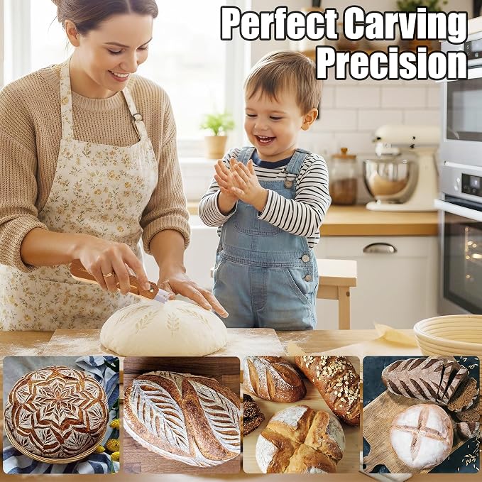 Bread Lame Dough Scoring Tool, Upgrade Bread Scoring Tool for Sourdough Bread Baking, Sourdough Scoring Tool for Homemade With 10 Razor Blades