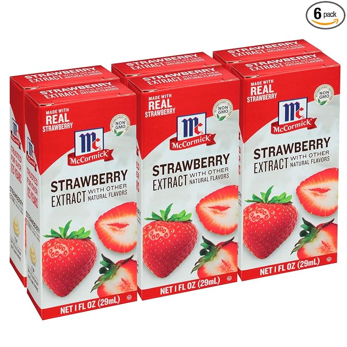 McCormick Strawberry Extract With Other Natural Flavors, 1 fl oz (Pack of 6)