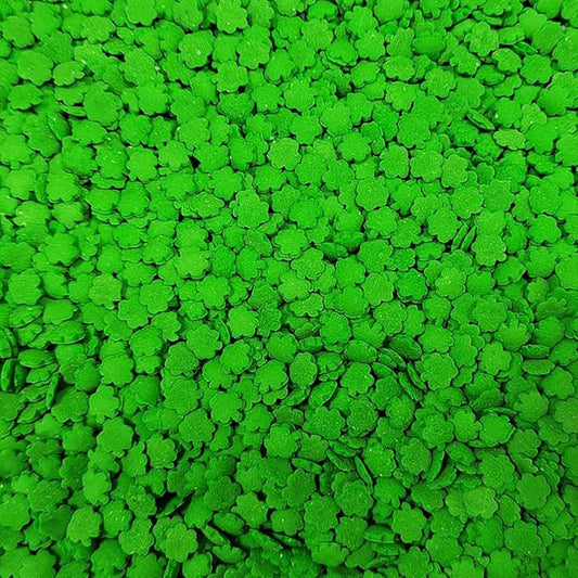 Edible Green Shamrock Sprinkles for Cake Decorating, Edible St Patrick's Day Sprinkles for Baking Cookie Decorations Cupcake Toppers Ice Cream Donut Toppings 85g/3oz