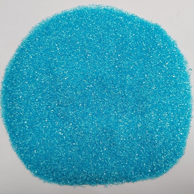Blue Sanding Sugar Sprinkles, Light Blue Sugar Crystals, Edible Sparkling Sprinkles for Cake Cupcake Decorating, Baking Cake Decorations, Cookies Ice Cream Toppings, Wedding Party Christmas Supplies 130g/4.6oz
