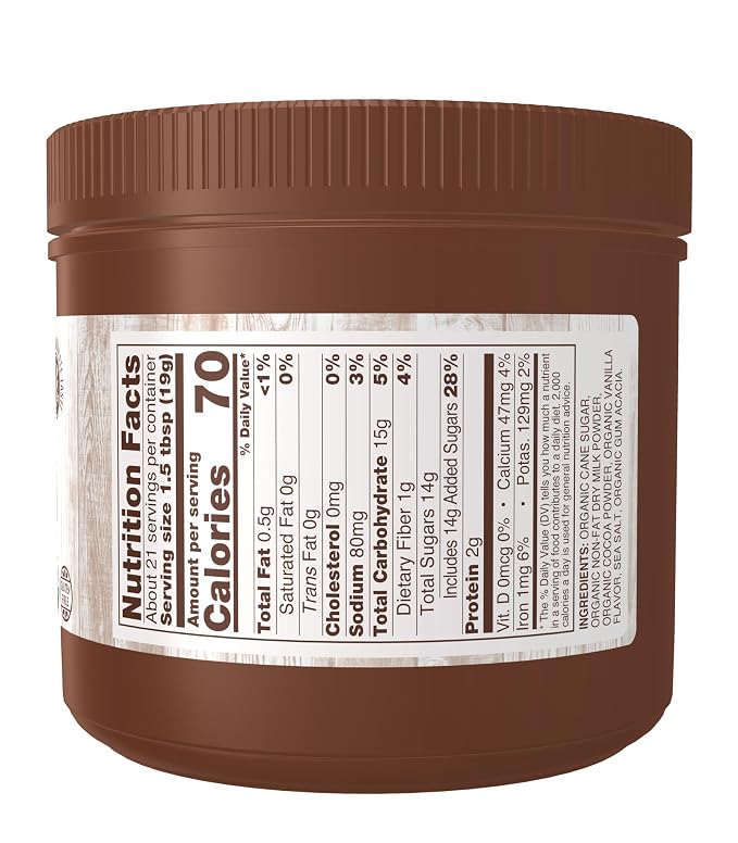 NOW Foods, Cocoa Lovers™ Organic Hot Cocoa, Instant, Rich Milk Chocolate Taste, Low-Fat and Gluten-Free, 14-Ounce