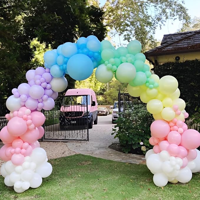 Voircoloria 110pcs Light Pink Balloons 12inch Pastel Pink Latex Party Balloons for Boys Girls Birthday Party, Baby Shower, Wedding, Gender Reveal, Baby Shower, Anniversary Party Decorations