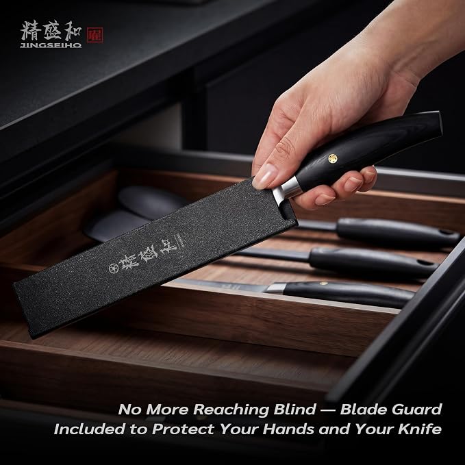 Bread Knife for Homemade Bread, Serrated Blade 10 in with Cover and Offset Handle, Outward-Curved Edge for Clean Even Slices, Slicer Cuts Sourdough, Bagels, Ham, Pineapple, Ideal Gift