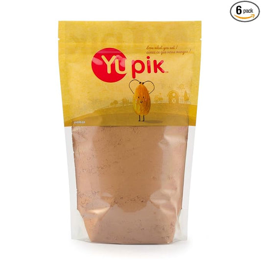 Yupik Natural Cocoa Powder, Unsweetened, 2.2 lb (35.2 oz), Pack of 6, Gluten-Free, GMO-Free, Kosher, Vegan, Dairy-Free, No Sugar Added, No Additives, Excellent Source of Fiber & Iron