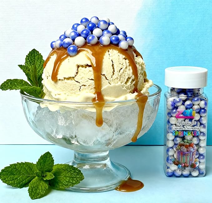 Edible Pearl Sprinkles, Lavender Purple, 26 Colors Mixed Size | Gluten Free, Food Grade, For Cakes, Cupcakes, Cookies, Donuts & Ice Cream, Wedding & Festival Decoration