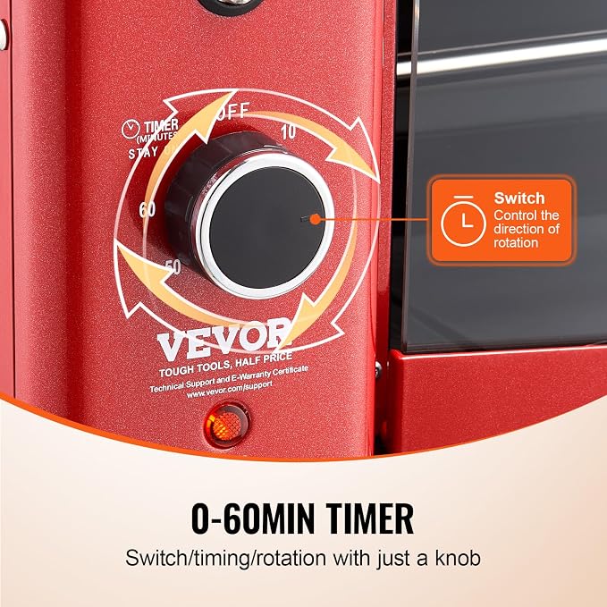VEVOR Shawarma Grill Machine - 2 String Barbecue Capacity Chicken Shawarma Cooker Electric Broiler Gyro Rotisserie Oven Doner Kebab Grill for Home, Restaurant, Kitchen Parties