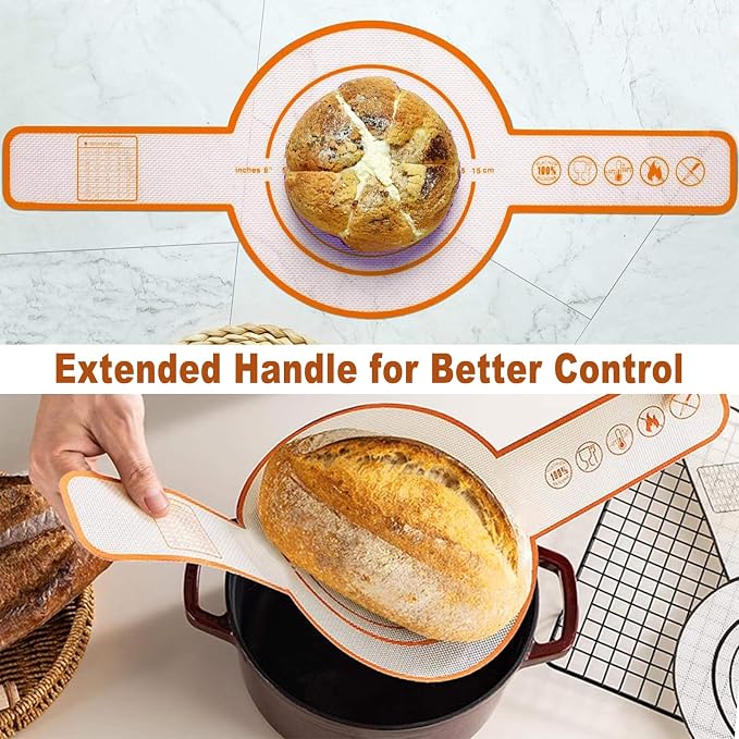 Sourdough Starter Kit with Banneton Bread Proofing Basket, 9” Round Banneton with Liner, 24 oz Starter Jar, Bread Lame, Dough Whisk & Sourdough Baking Supplies