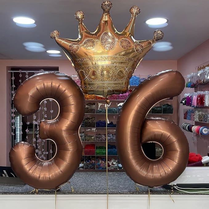 Dark Brown 8 Balloon, Coffee Brown Number Balloons 40 Inch, 8th Chocolate Birthday Decorations for Boys Girls Birthday Balloons Party Supplies, Number 8 Balloon