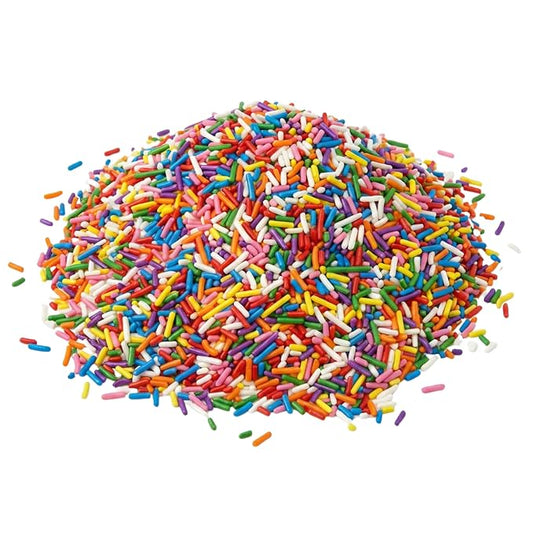 Sarah's Candy Factory Rainbow Assorted Colorful Sprinkles Bulk 2.2 Pounds | Kosher Holiday Jimmies - Assorted for Baking Toppings for Cookies, Cakes, Cupcakes, and More in Bag