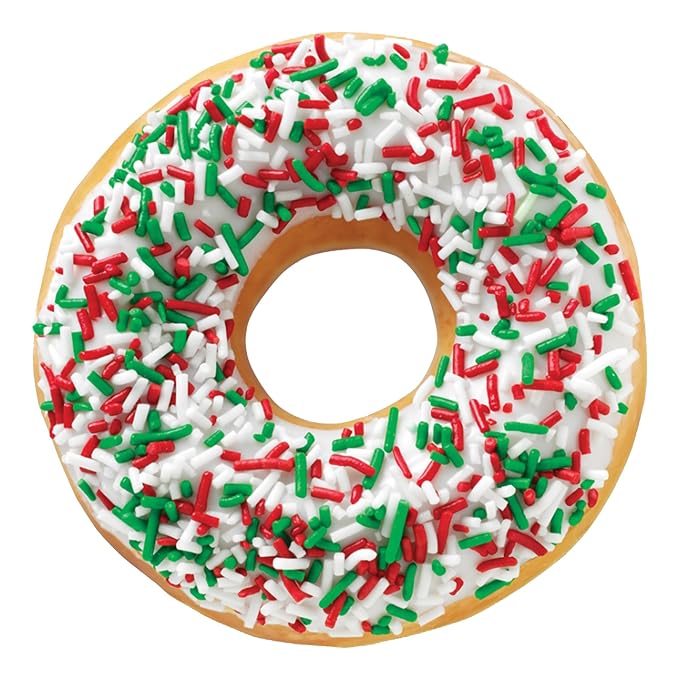 Unpretentious Green, Red & White Sprinkles, Perfect for Christmas Festivities, Multi-Use Shaker Bottle, Dessert Decorating (12 Ounce)