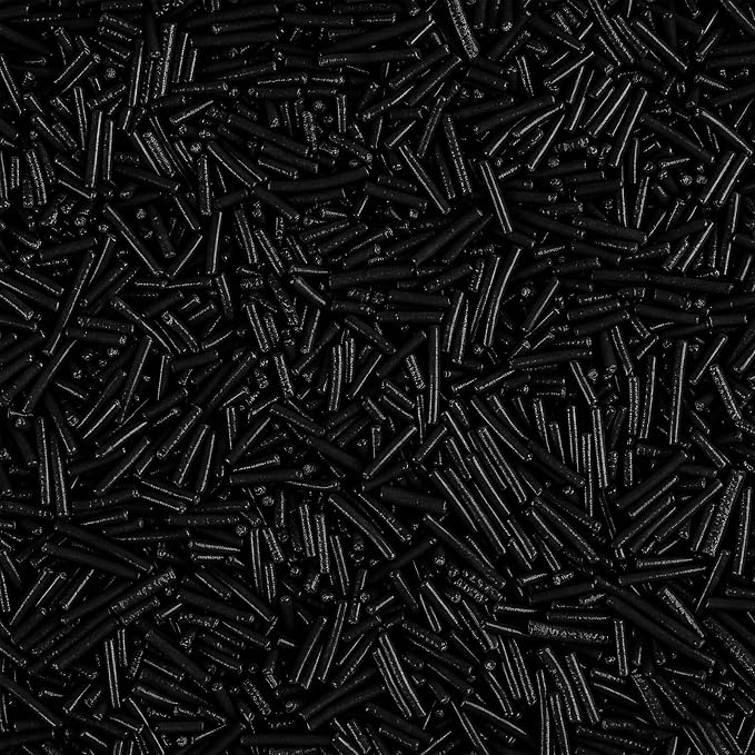 Black Jimmies Sprinkles, Edible Black Sprinkles for Baking Topping, Cupcakes, Cookies, Ice Cream & Cake Decorating, Halloween Graduation Party Supplies