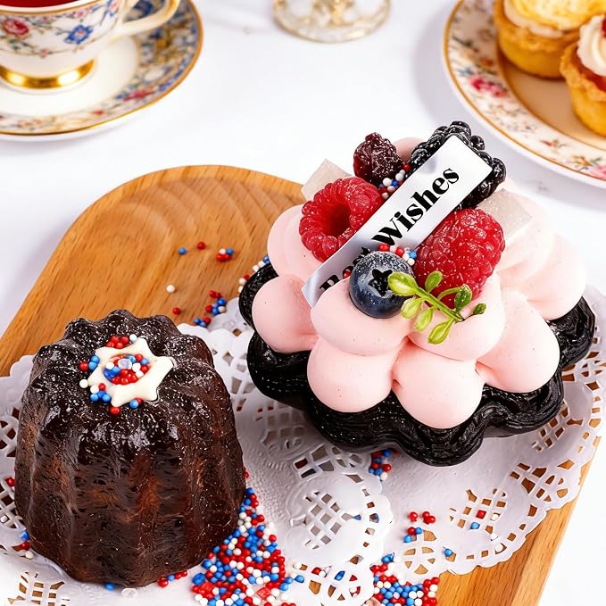 Red White and Blue Sprinkles Edible, 130g/4.6oz 4th of July Sprinkles for Cake Decorating with Stars, Jimmies, Confetti, Sparkling Sugar and Nonpareils in 5-Cell, Ice Cream, Donuts, Macaron Toppings Supplies