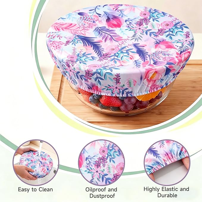 Bowl Covers Reusable Bread Proofing Bowl Covers Sourdough Bread Baking Accessories, Colorful