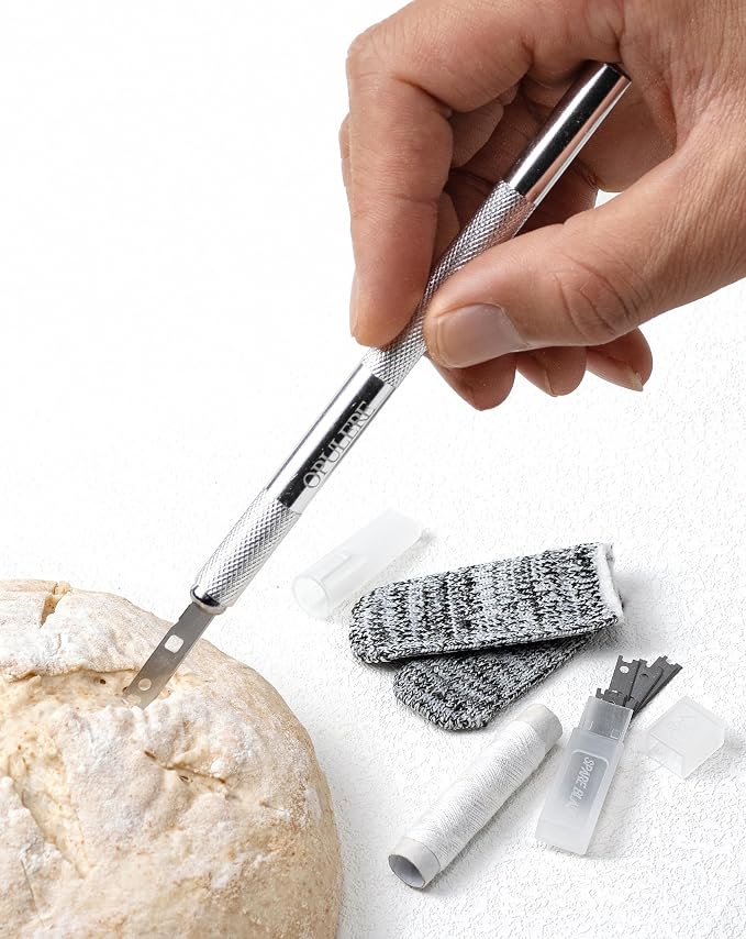 Bread Lame Sourdough Dough Scoring Tool, 11 Blades, with Cover, Sour Dough Bread Scorer Knife