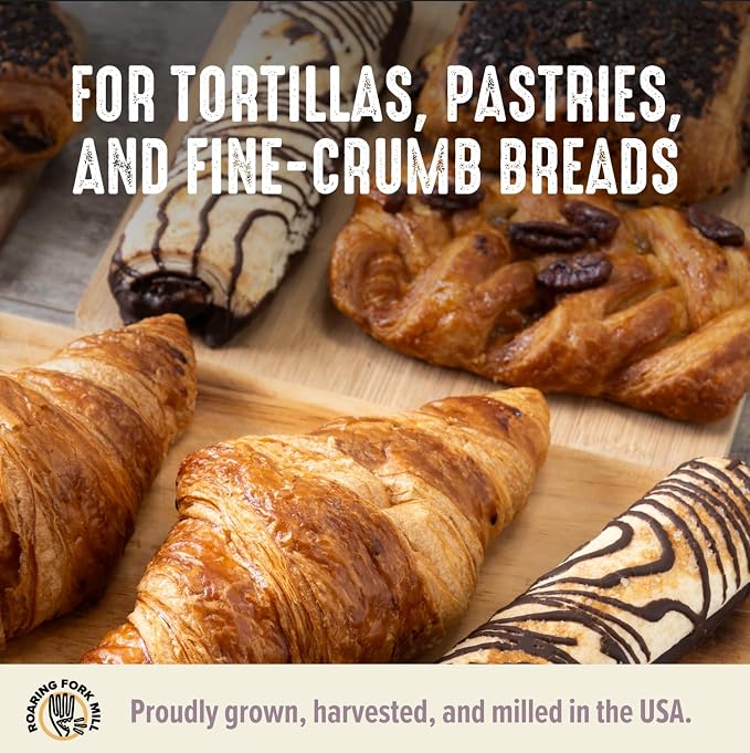 Roaring Fork Mill Stone-Milled All Purpose 00 Flour from Colorado-Grown USDA Organic & Regenerative Organic Certified Heritage Grain – Rich, Earthy Flavor for Artisan Bread, Crackers & Baking 2 Pounds