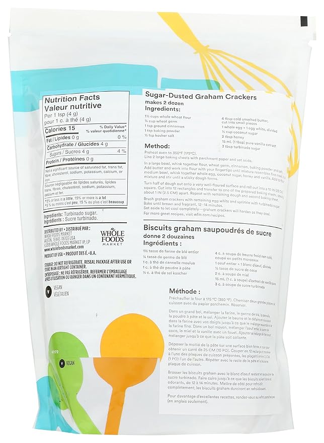 365 by Whole Foods Market, Turbinado Sugar, 32 Ounce
