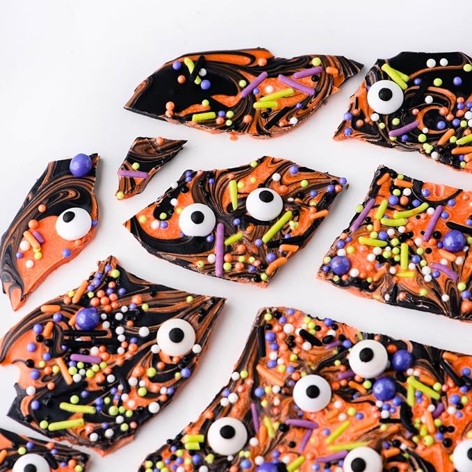 Sweets Indeed Bulk Candy Eyeballs, 200 Edible Eyes, Christmas Sprinkles, Perfect for Cake Decorations, Baking, Ice Cream, Cookies, Cupcake Topper, 2.92 ounces
