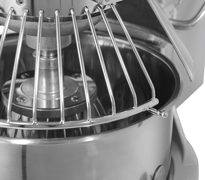 Chronos 30R-001 Commercial 10 Qt. Planetary Stand Mixer with Bowl and Accessories