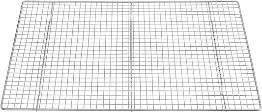 Mrs. Anderson's Baking Professional Cooling Rack, Heavy Duty Steel, Fits Two-Thirds Sheet Pans, 21 x 14.5 x 0.75-Inches