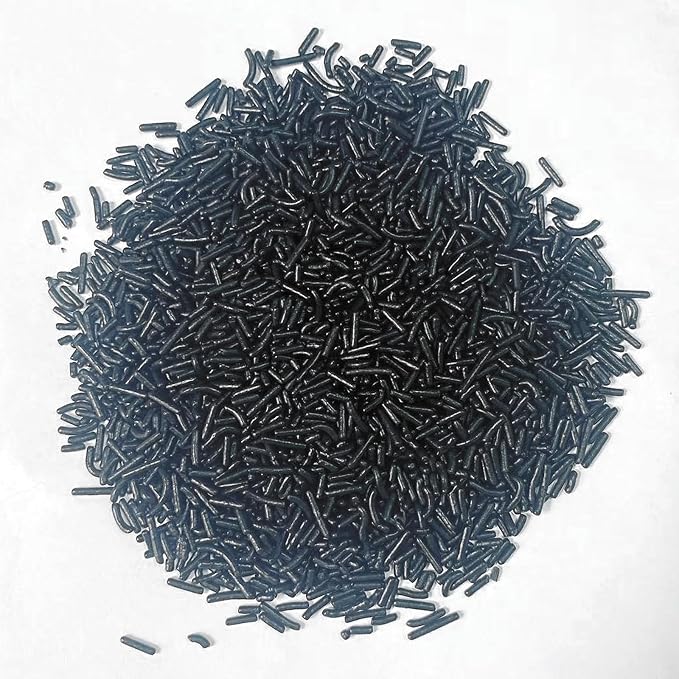 PhilaeEC Black Jimmies Sprinkle Edible Soft Jimmies Sprinkle for Cake Decoration Cupcake Topper Cookie Baking Decorations Halloween Christmas Valentine Supplies 2.75oz/78g