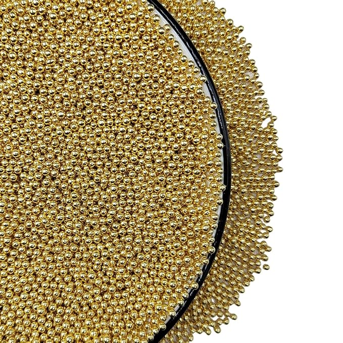 Homankit Gold Nonpareils Sprinkles Cookie Decorations Mini Pearls for Decorating Cake, Baking, Cupcake Toppers, Ice Cream, Donuts 3.88 Ounce