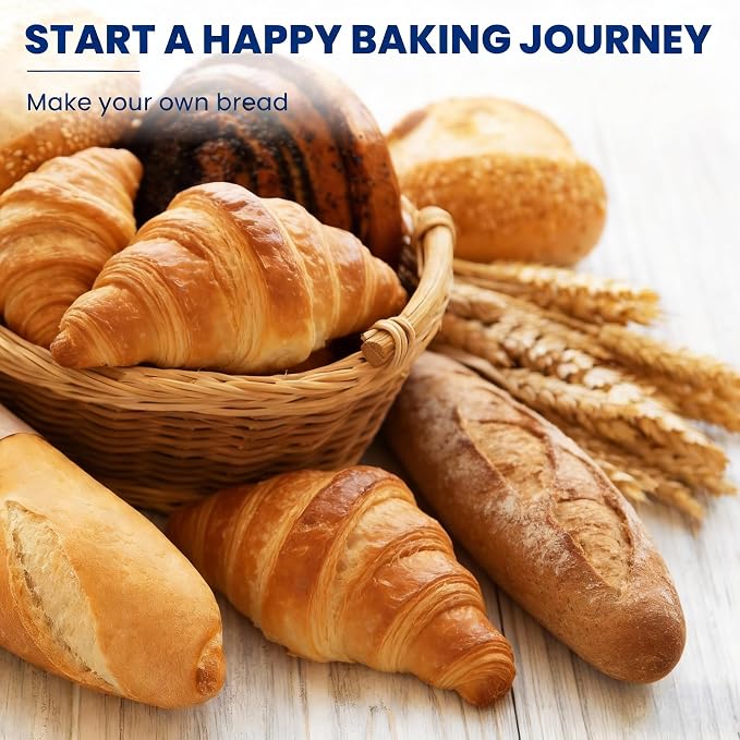 Banneton Bread Proofing Basket Set of 10, 5 Inch Mini Sourdough Bread Baking Supplies, Small Banneton Basket Proofing Baskets for Sourdough Bread Baking