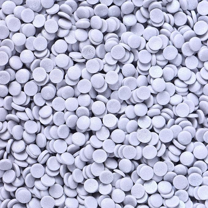 Silver sprinkles, Confetti Sprinkles, Silver Round sprinkle for Cake Decorating, Cupcakes, Cookies, Macarons, Ice Cream, Perfect for Birthdays, Graduations, Anniversaries, Parties(120g/4.23oz)