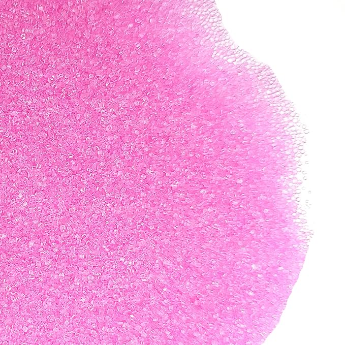 Edible Pink Sanding Sugar Sprinkles 142g/ 5.01oz Sugar Crystals for cake decorating Candy Baking Decorations Ice Cream Toppings and Cookie Decorating for Valentines Halloween Christmas