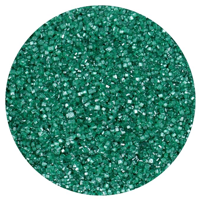 Green Sanding Sugar Green Sprinkles 11.28 oz, Green Sugar Sprinkles, Sanding Sugar For Cookie Decorating, Green Sanding Sugar For Baking, The Hampton Candy Company