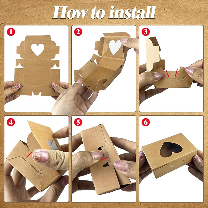 MUMULULU 25Pcs Soap Boxes for Homemade Soap with Window Small Kraft Packaging Boxes for Homemade Soaps Bakery Candy Cookies Packaging Supplies