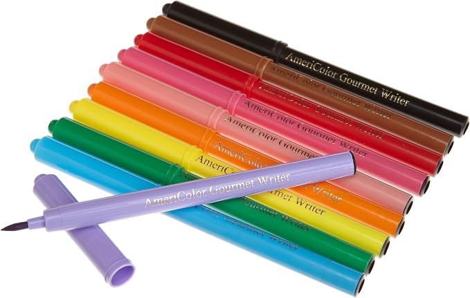 Gourmet Writer Food Decorator Pens, Assorted Colors, Set of 10