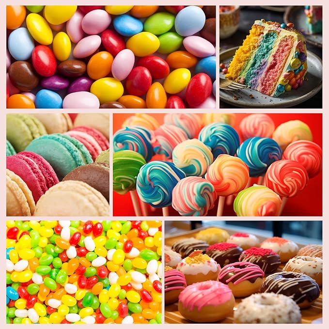 Oil Based Food Coloring for Chocolate, 14 Colors Oil Food Dye for Baking, Cake Decorating, Candy Melts, Food Grade Dye for Icing, Frosting, Fondant, Slime, DIY