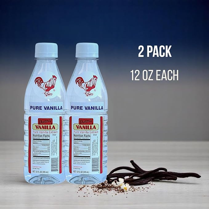 Danncy Vanilla Clear 12 fl oz (355 mL) 2 Pack – Authentic Mexican Vanilla Flavor