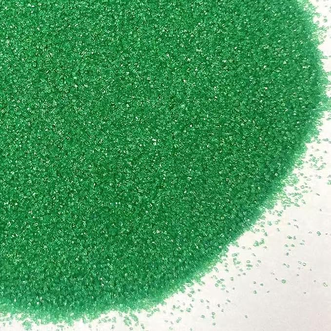 PhilaeEC Green Sanding Sugar Edible Sparkling Crystals for Baking Cake Decoration Cookie Ice Cream Cupcake Toppers Wedding Party Valentines Halloween Christmas Supplies 5oz