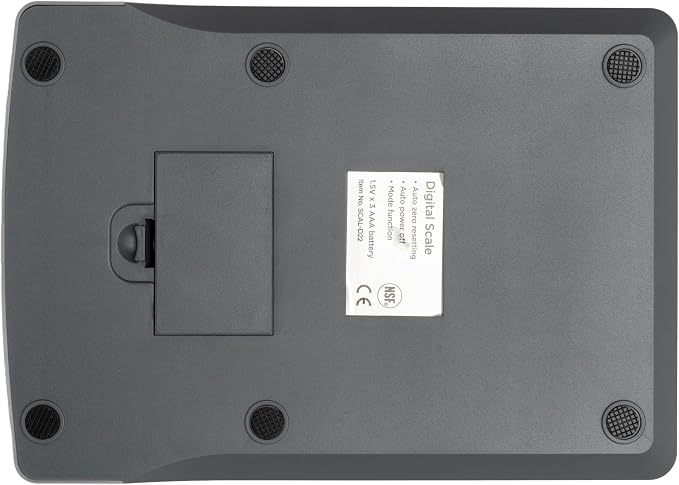 Winco Digital Portion Scale for Kitchens, 6.5"