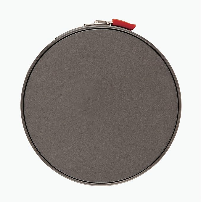 Rachael Ray 47964 Oven Lovin' Nonstick Bakeware Springform Baking Pan With Grips / Nonstick Springform Cake Pan With Grips / Nonstick Cheesecake Pan With Grips, Round - 9 Inch, Gray