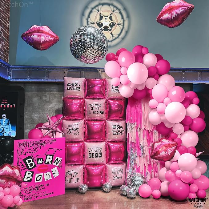 KatchOn, Pink Balloons Arch Kit - 18 Inch, Huge Pack Of 186 | Valentines Balloons for Valentines Day Decorations | Hot Pink Balloons for Birthday Party Decorations | Pink Party Decorations