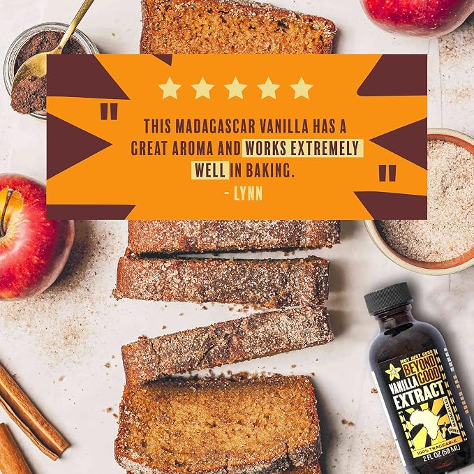 Beyond Good Pure Vanilla Extract | Madagascar | Made from All Natural Bourbon Vanilla Beans | For Baking, Desserts, Home Cooking and Chefs (8 fl oz)