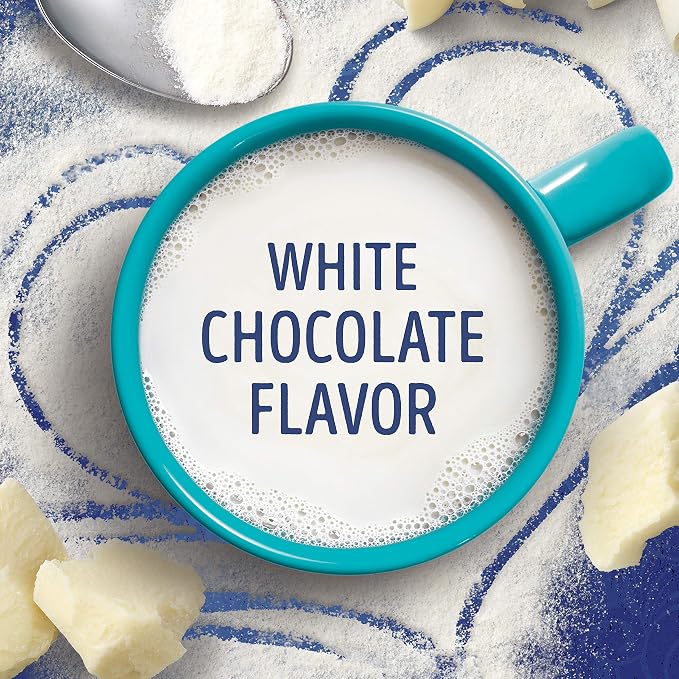 Swiss Miss White Chocolate Flavored Hot Drink Mix, Hot Cocoa Bar Supplies, 1.38 oz., 8-Count Envelopes (12 Boxes)