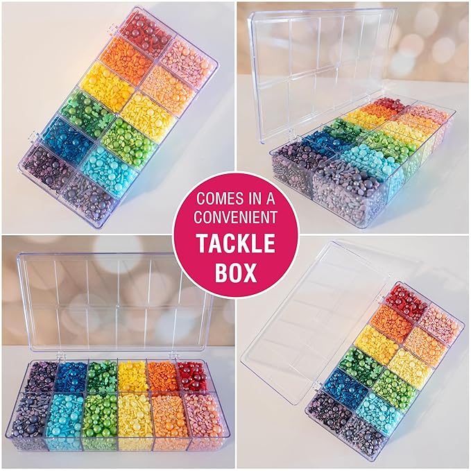 Cake Mate Rainbow Fusion Dessert Sprinkles, Assorted Colors and Shapes for, Holiday, Easter Sprinkle Tacklebox, 14oz