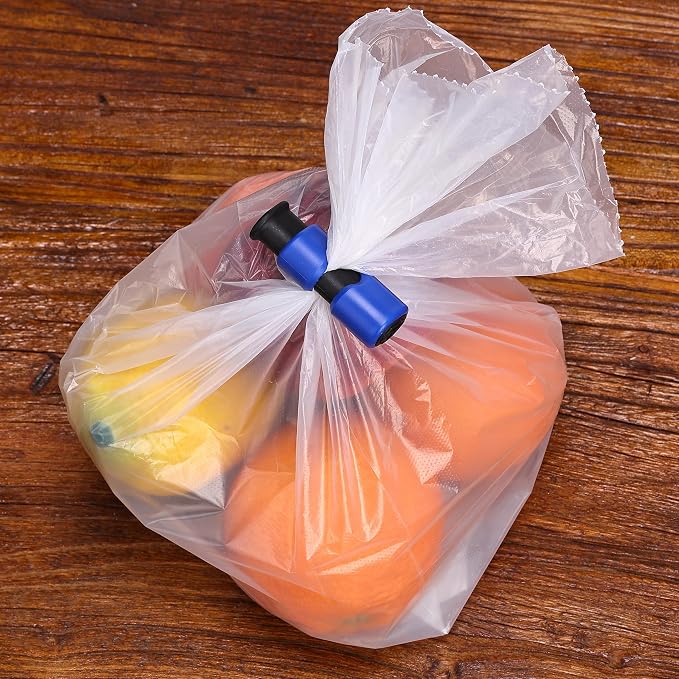 Mr. Pen- Squeeze and Lock Bread Bag Clips, 2.4 Inch, 8 Pack | Multicolor Squeeze Lock Clips, Reusable Bag Closures for Bread, Snacks, Coffee, Food Storage, Fits Thick and Thin Bags
