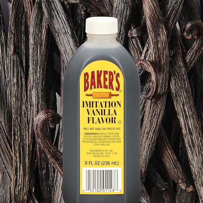 Baker's Imitation Vanilla Flavor, 8 fl oz (Pack of 24)