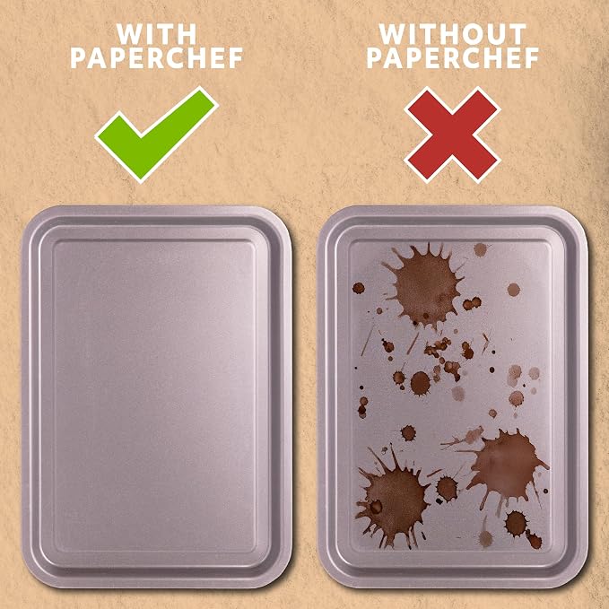 PaperChef Large Parchment Baking Cups Nonstick Release 60 Count 2 Pack | Easy Release, Non-Stick, Unbleached & Compostable – Perfect for Muffins & Cupcakes