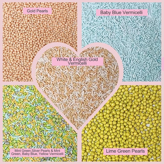 Confect Fusion Mashup Sprinkles FM Multipack 47 100 GMS for Cake Cupcake Décor, Multicolor