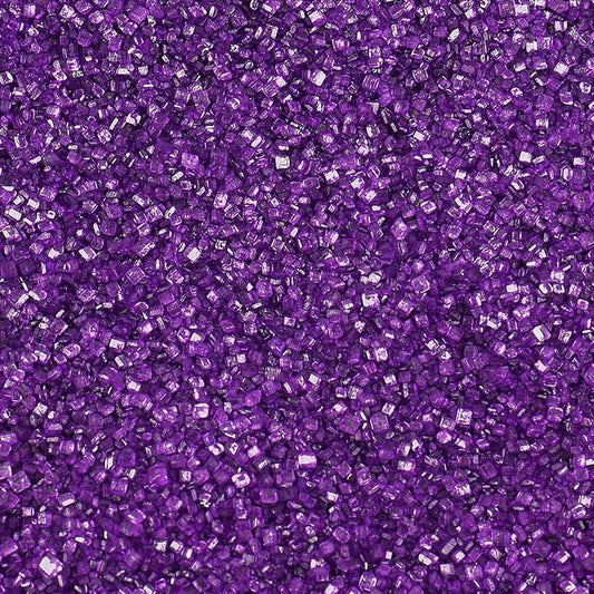 Purple Sprinkles for Baking Edible, Purple Sanding Crystal Sugar 130g/4.6oz, Cupcake, Cookie and Donuts Toppings, Wedding, Birthday Party Supplies