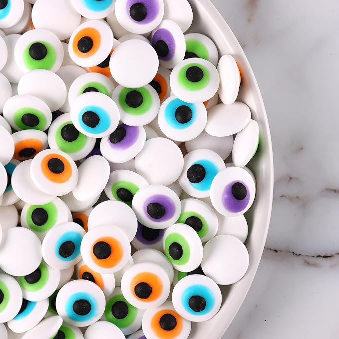 Halloween Sprinkles for Cake Decorations 7ounce, Colorful Eyeballs for Cupcake Topper, Edible Eyes Candy for Ice Cream, Cookie, Perfect for Halloween Dessert (Halloween Spooky Eyeball)