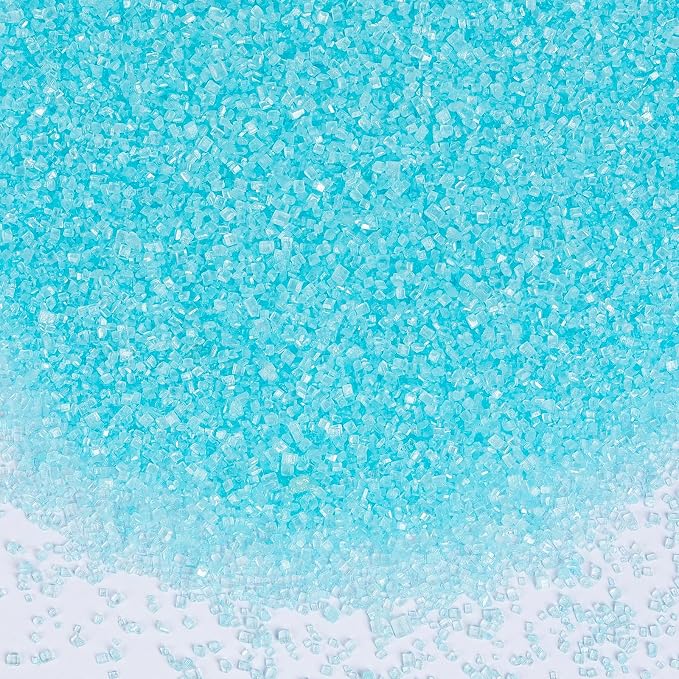 Edible Blue Sprinkles,150g,Bright Blue Sanding Sugar for Cake Decorating,Sky Blue Sprinkle Crystals Mix for Cookie,Ice Cream,Fondant Cake,Caramel Apples,Cupcakes,Desserts Toppers,Birthday Party,Festival Baking Decoration Supplies