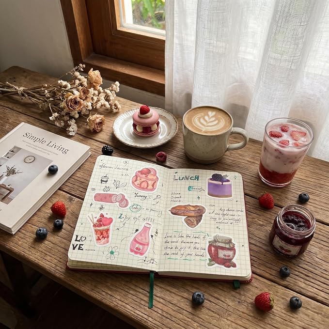100PCS Baking Theme Sticker Pack by Beyond Normal Dessert Bakery Lover Waterproof Vinyl Decals for Planner Journal Scrapbook Water Bottle Cute Craft Accessories for Women Girls Adults