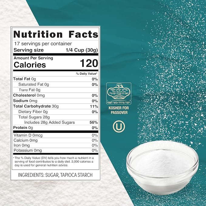 Roots Circle Confectioners Sugar | Non GMO & Gluten-Free Powdered Sugar | Vegan & Kosher for Passover | Great for Glazes, Fudge, Icing and Dusting | 17.63 Ounce (Pack of 2)
