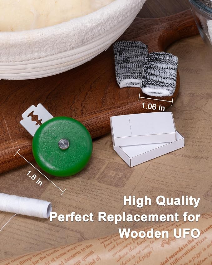 Sourdough Bread Lame Dough Scoring Tool, Safe Stable Precise for Sour Dough Scoring Substitute Dangerous Wooden UFO Bread Lame, Bread Knife for Homemade Bread Scorer, Bread Baking Supplies Accessories